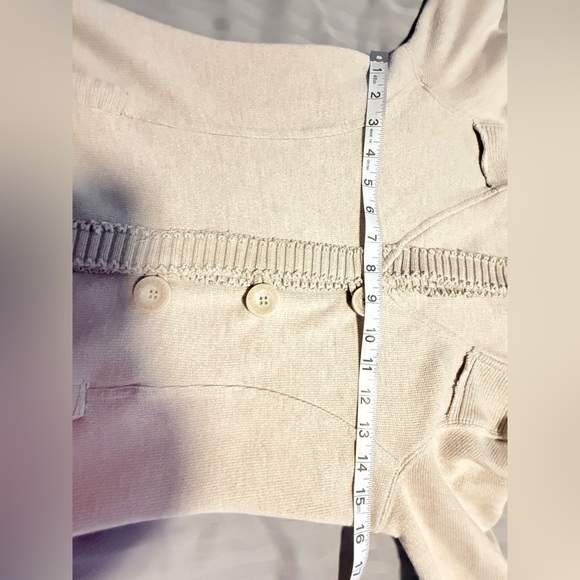 Billabong Cream Button-Up Cardigan Size S - Picture 6 of 9